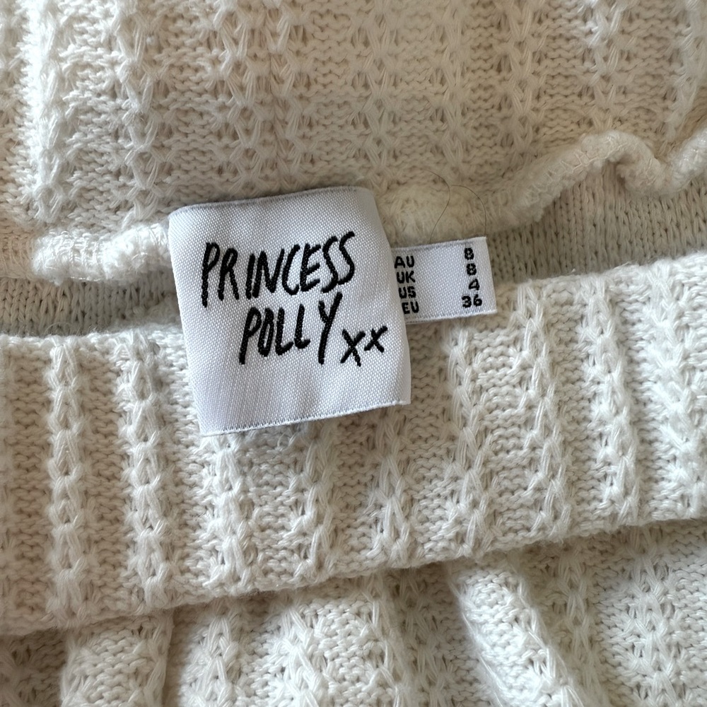 Pristine Princess Polly Cammie Knit Shorts Size:4 Cream - Picture 7 of 9